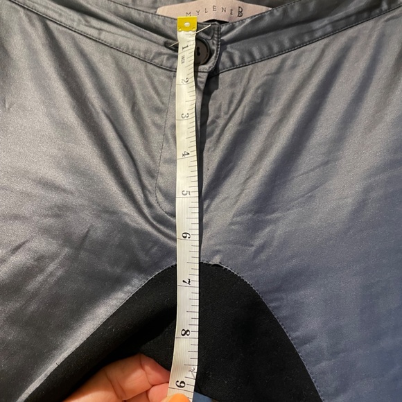 Mylène B. Designer pants from Mtl. Stretch and super nice!  Cobalt blue & Black - Picture 10 of 16